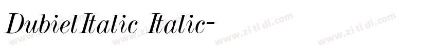 DubielItalic Italic字体转换